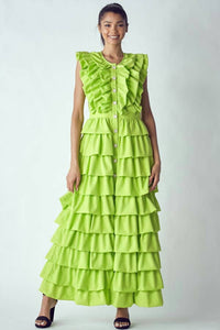 Qmp Moda - Rhythm and Ruffles Maxi Dress