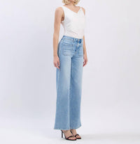 Flying Monkey - Monica High Rise Wide Leg Jeans