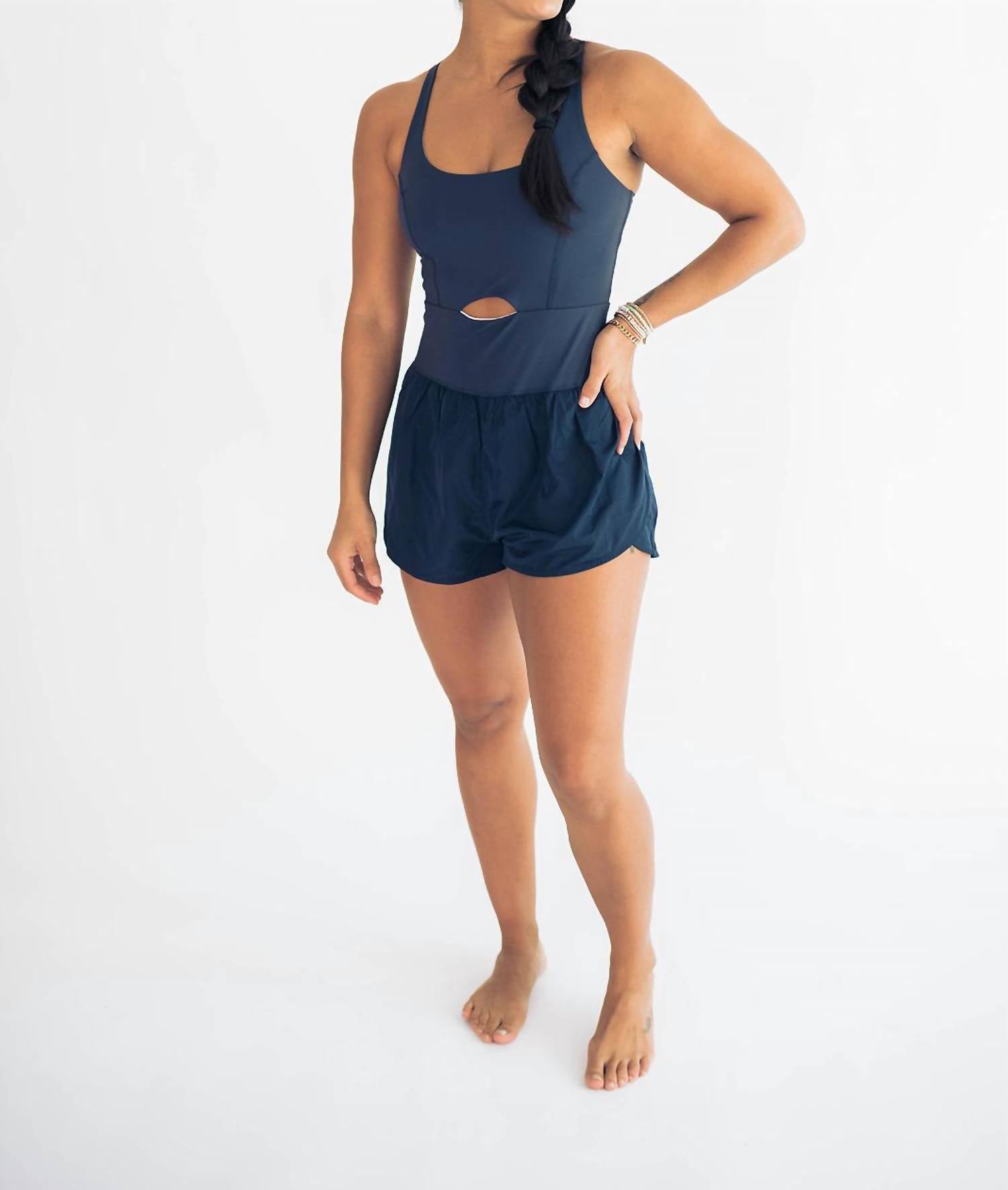 Falcon Park - Joy Cutout Athletic Romper