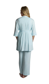 Everly Grey Analise 5 Piece Pajama Set in whispering blue - women's sleepwear - view 4