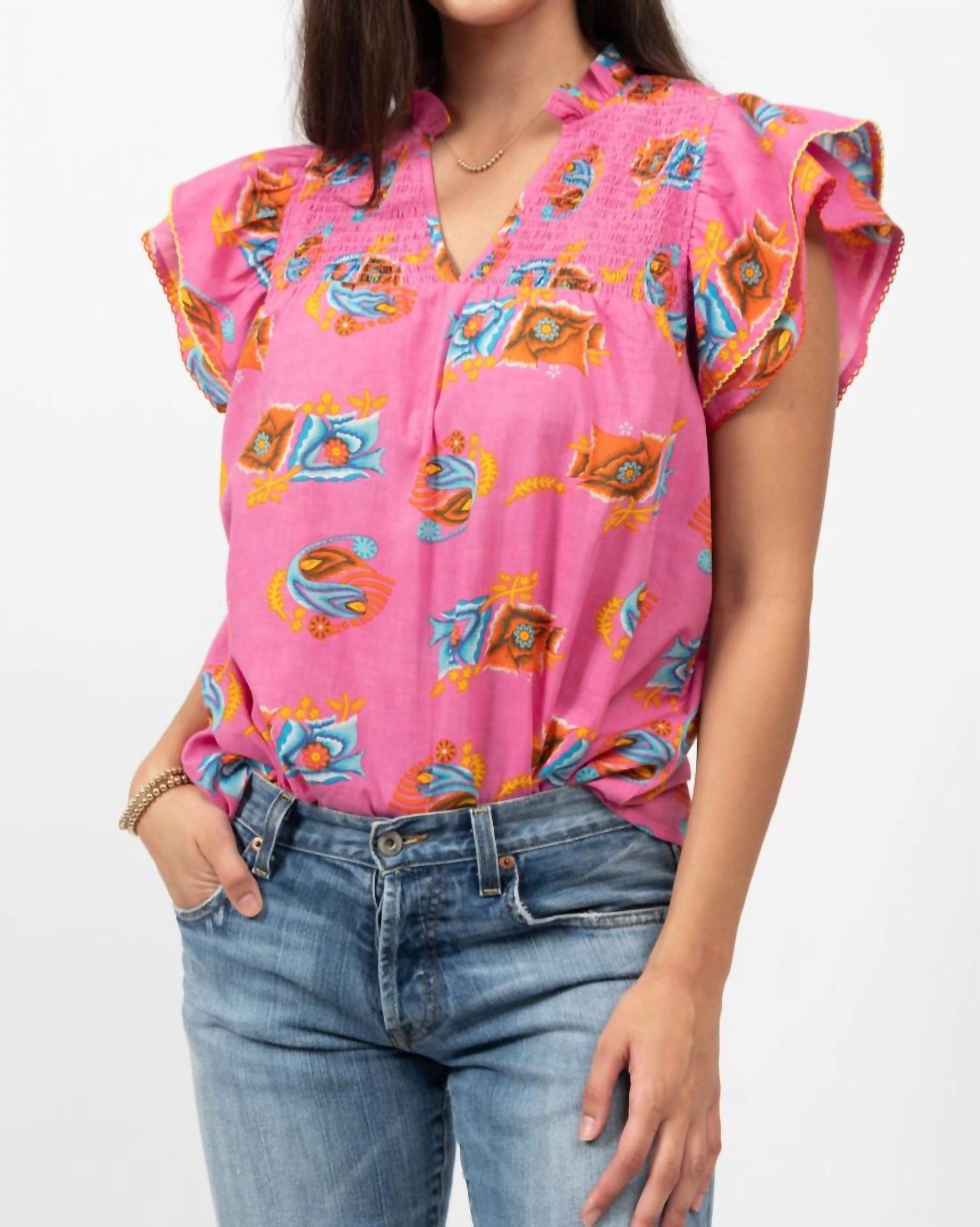 Ivy Jane - Smocked Yoke Blouse