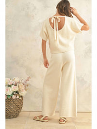Miou Muse - Textured Knitted Pants