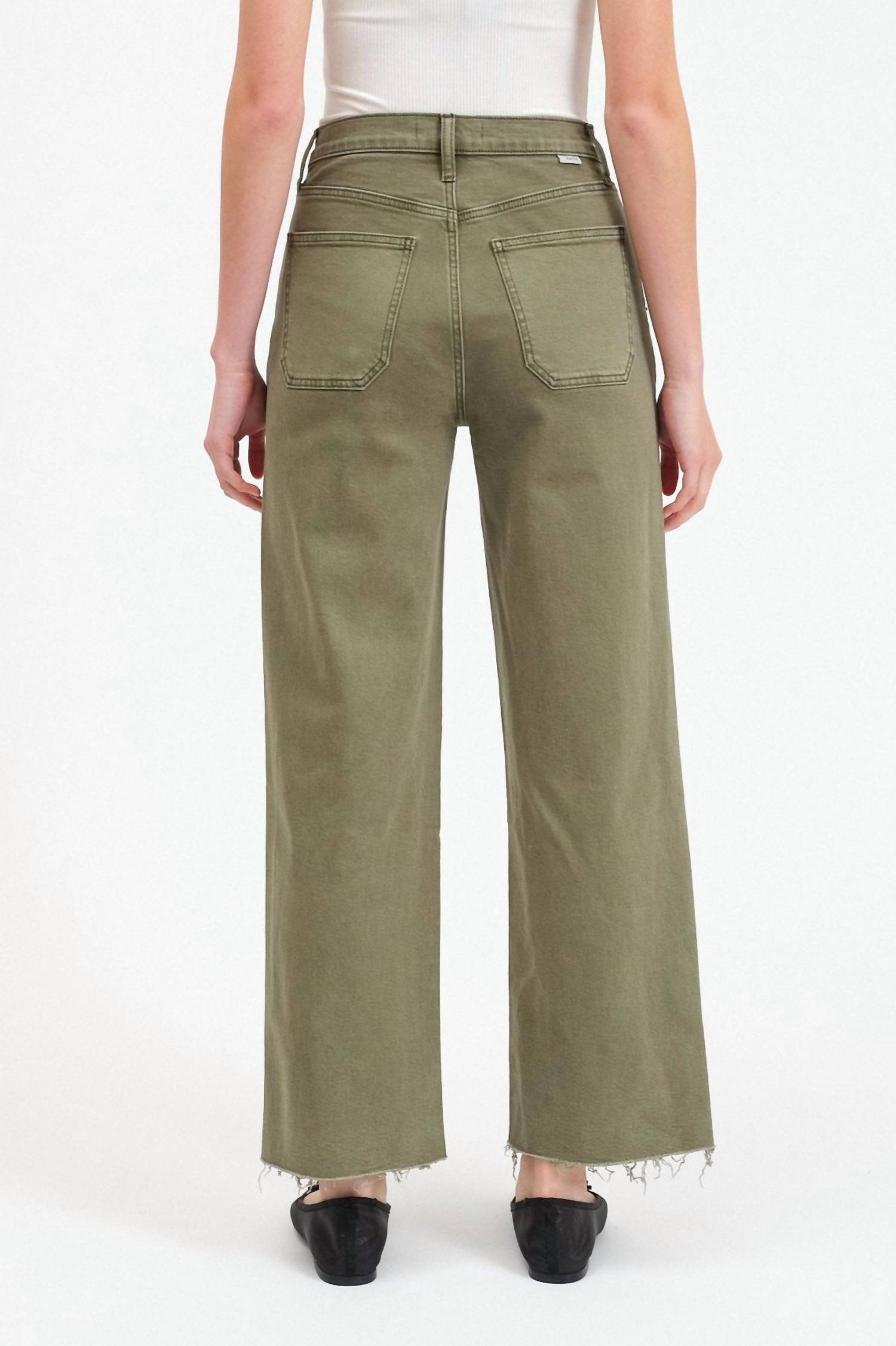 Daze - Pleaser Patch Pocket Ankle Wide Leg Pant