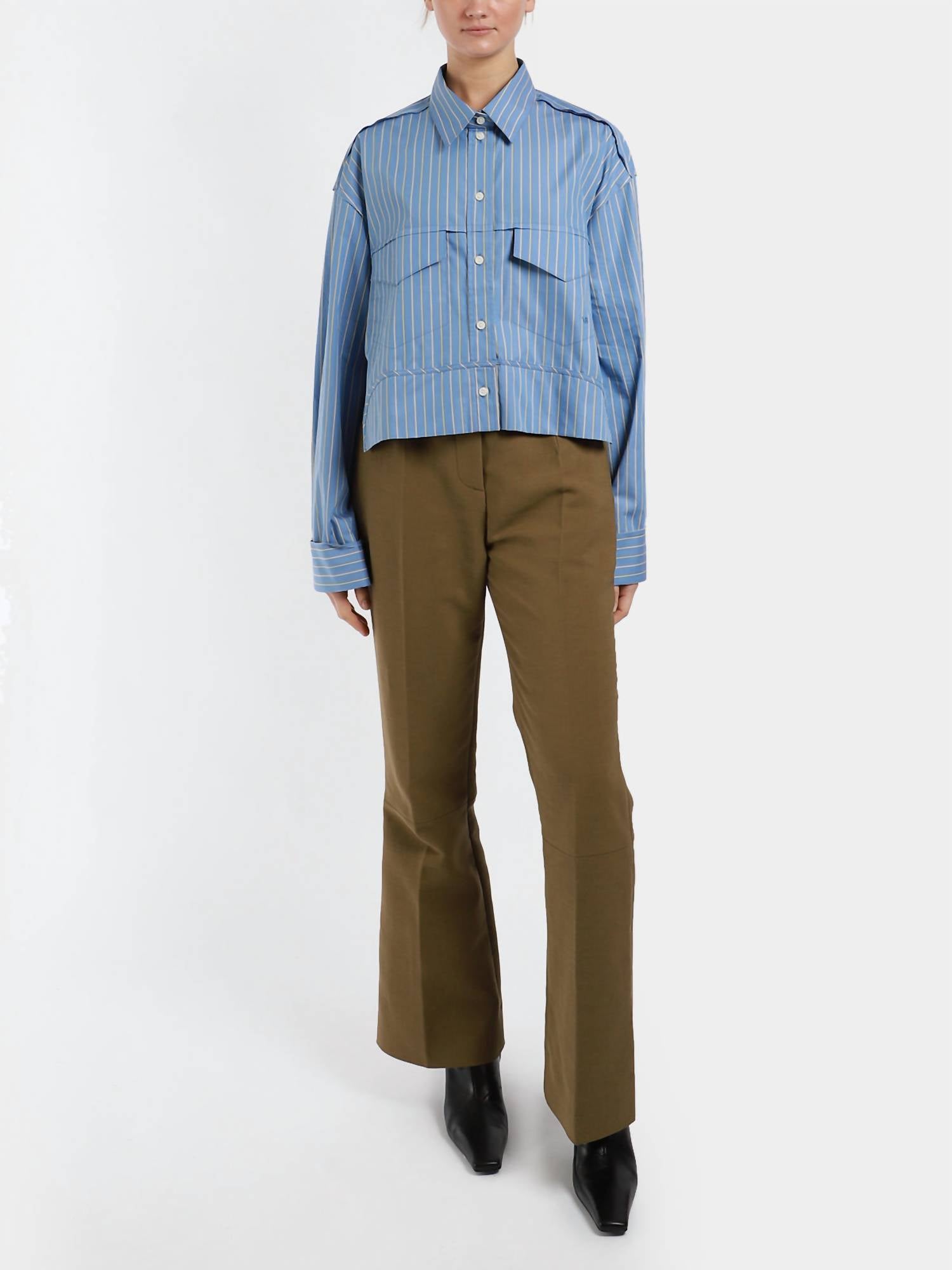Victoria Beckham - Cropped Kick Trouser Pants