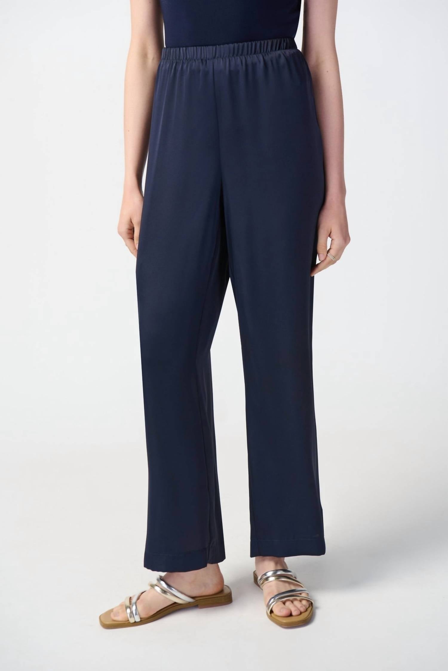 Joseph Ribkoff - Satin Wide-leg Pull-on Pants