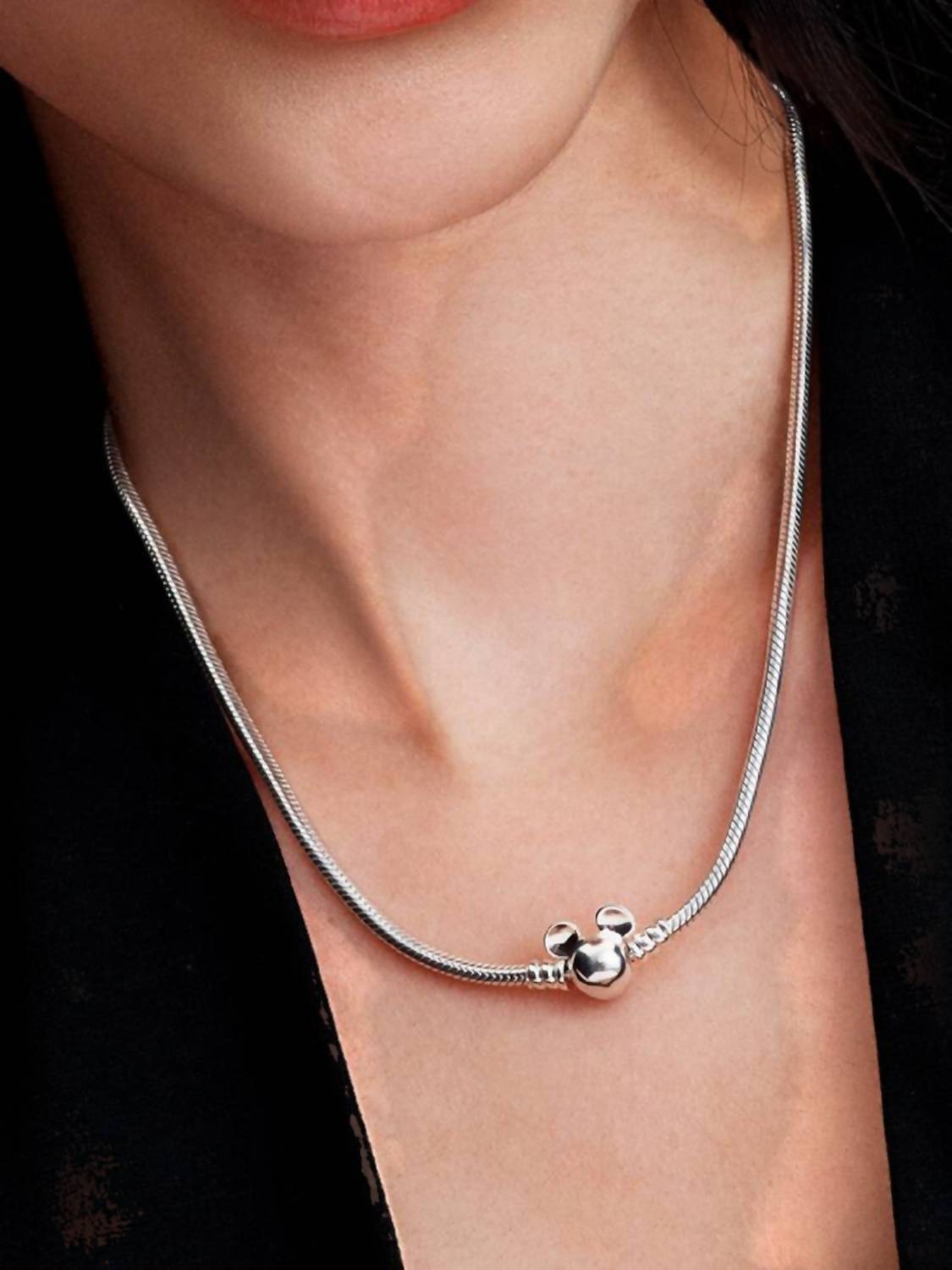 Pandora - Disney Mickey Mouse Snake Chain Necklace