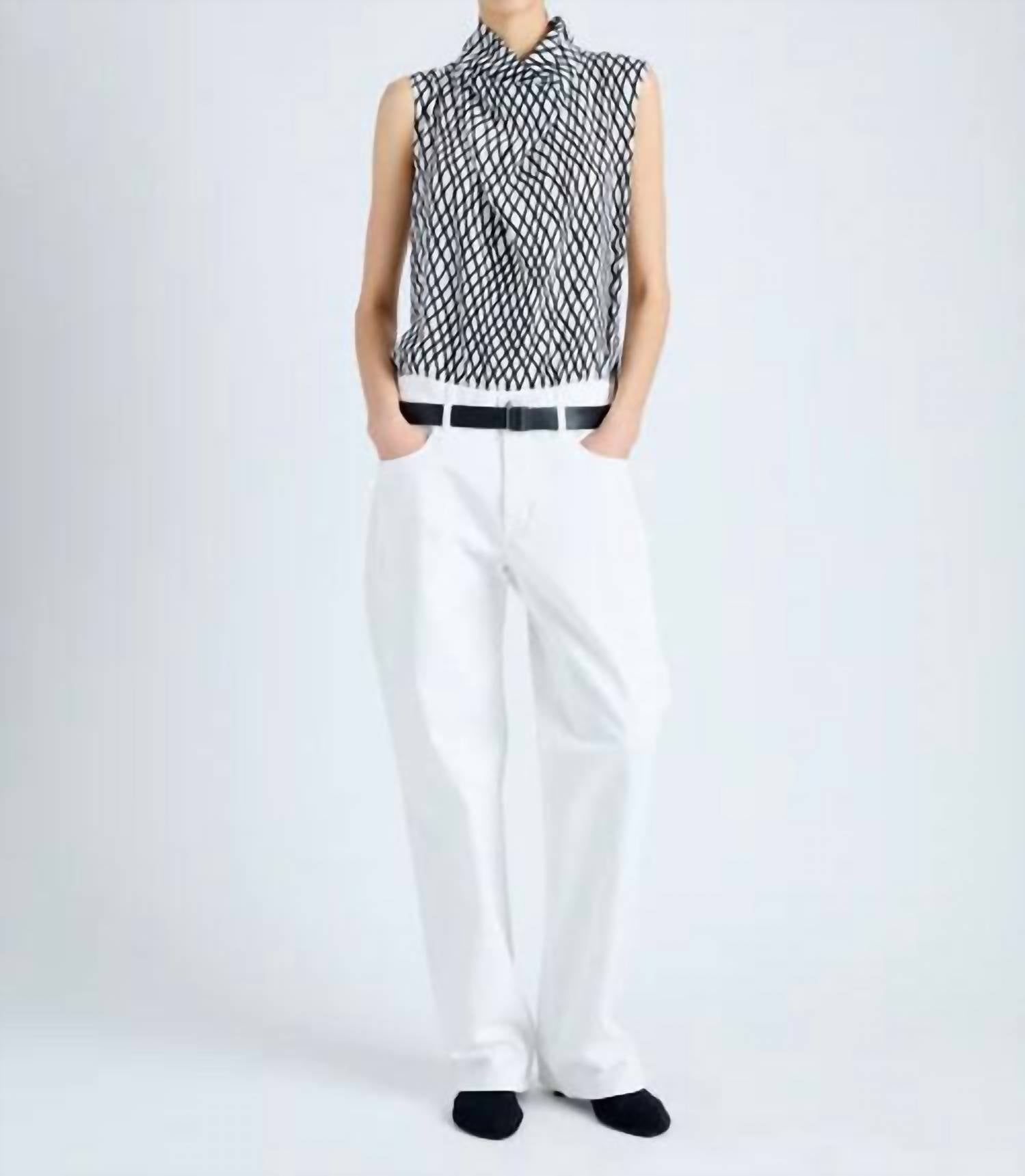 Proenza Schouler - Valerie Top In Printed Viscose