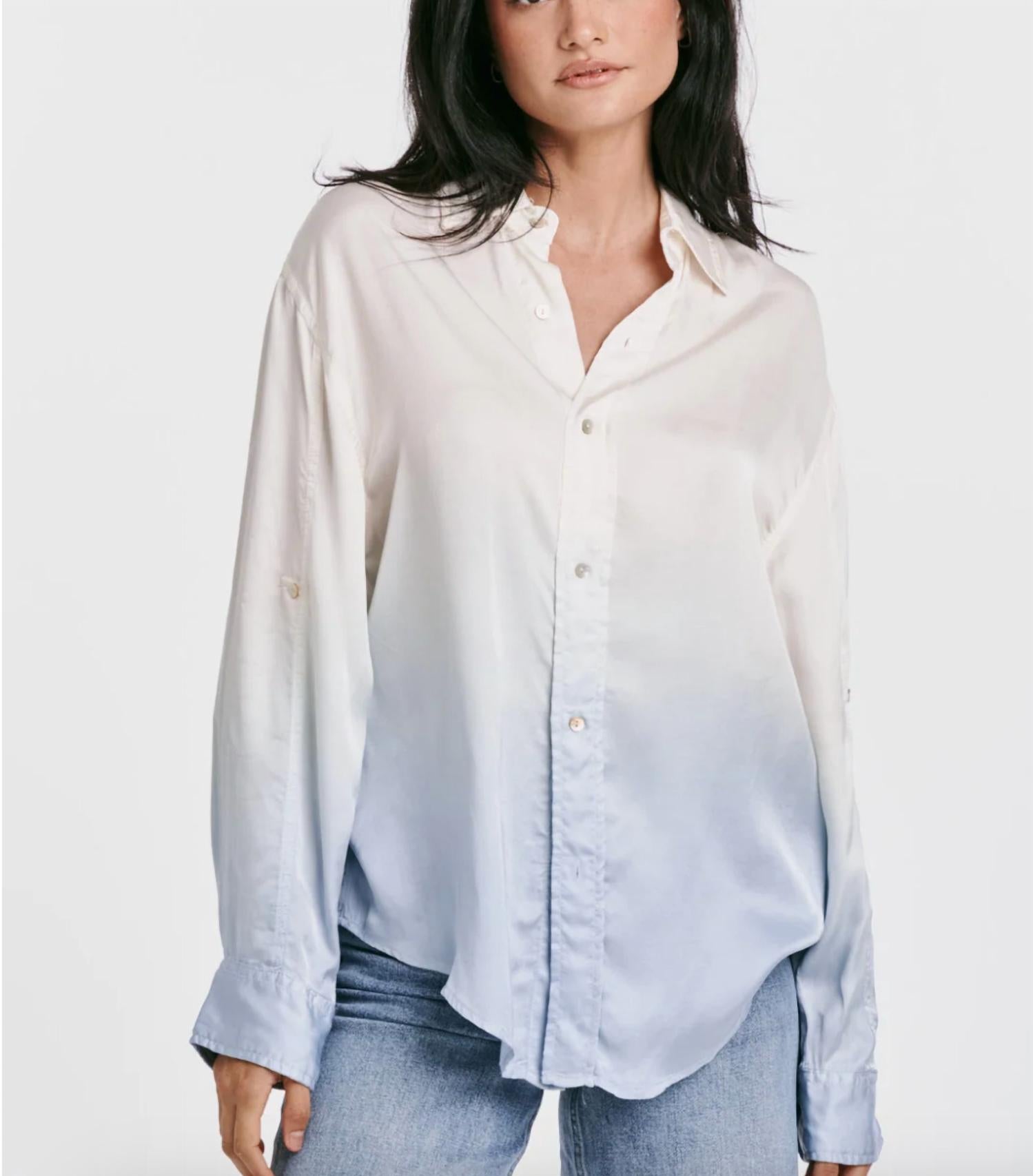 Dear John Denim - Lola Oversized Waterfall Blue Ombré Shirt