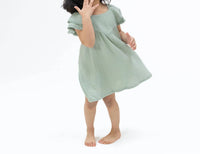 Angel Dear - Girls V-neck Dress And Bloomer