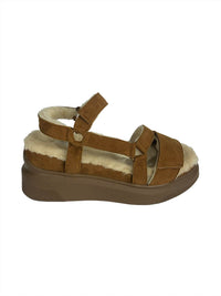 Suzanne Rae - Women's Shearling Sandals