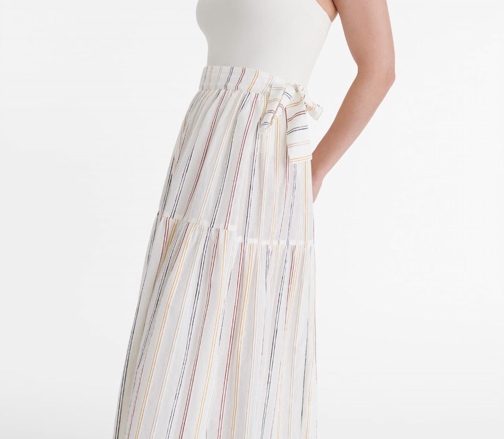 ERES Brillante Pareo Skirt in rayure lurex - women's swimwear - detail view