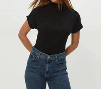 Michael Stars - Lara Ribbed Mock Neck Top