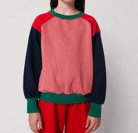 BOBO CHOSES Tic Tac Toe Block Sweatshirt in multicolor - kids' shirt