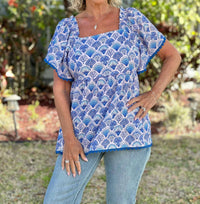 Simply Southern - Coastal Square Neck Top
