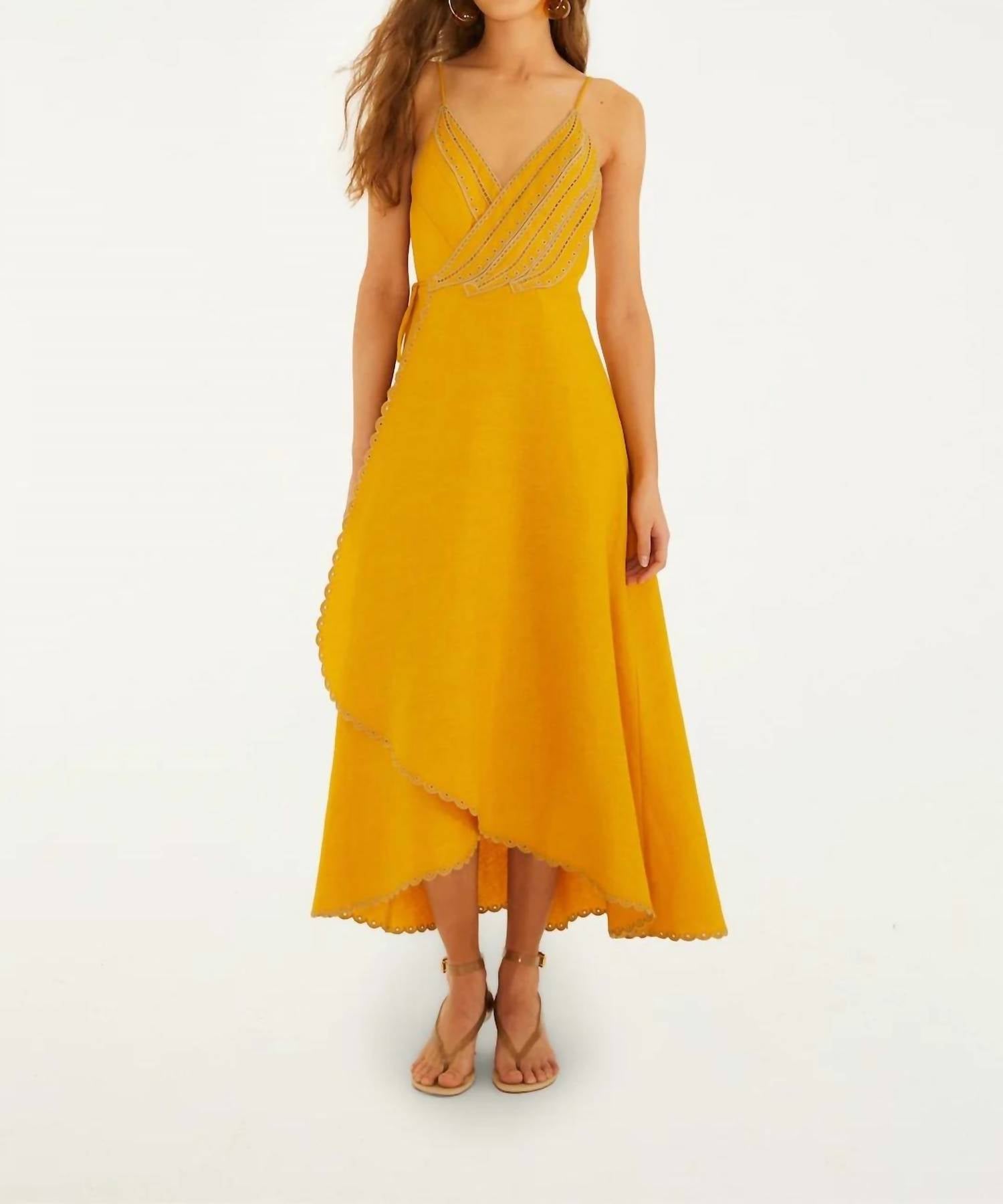 Farm Rio - Bananas Maxi Wrap Dress