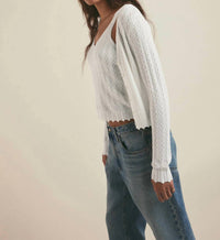 Favorite Daughter I Feel Pretty Cardigan in white - women's cardigan - alternate view