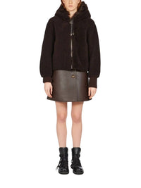 Salvatore Ferragamo - A Line Leather Mini Skirt