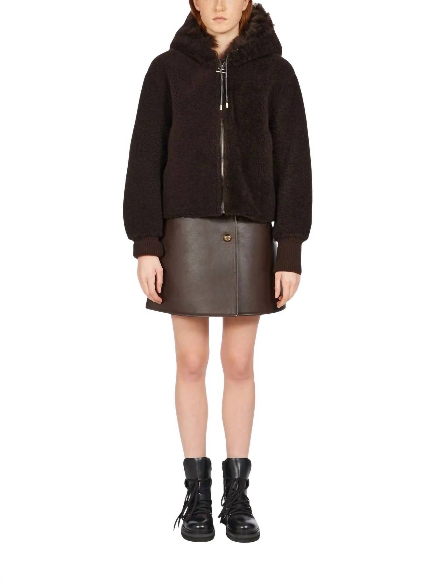 Salvatore Ferragamo - A Line Leather Mini Skirt