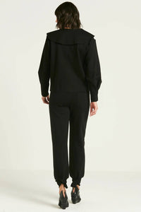 PLANET by Lauren G. Scuba Tied Up Pants in black - women's pants - view 4
