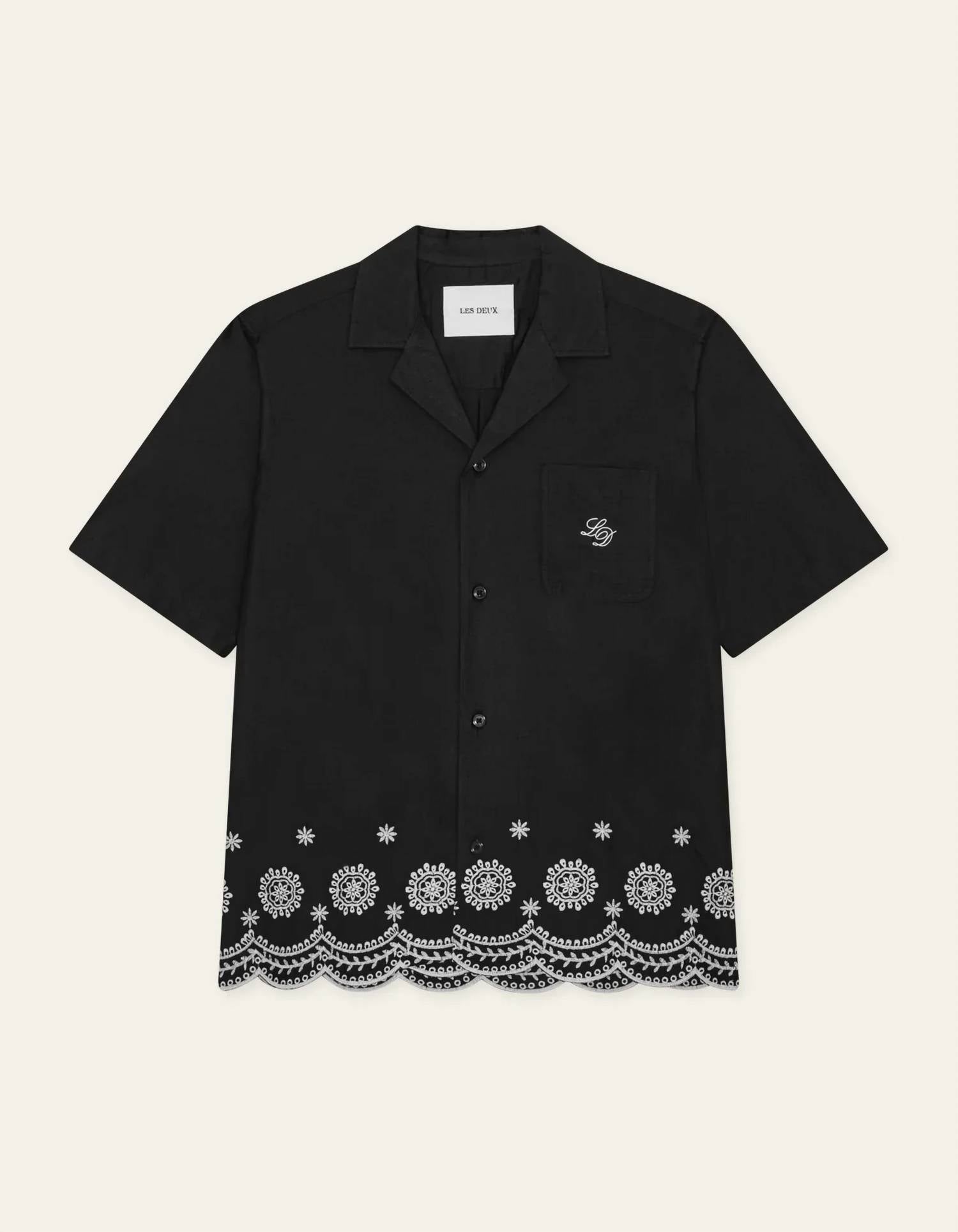 Les Deux - Border Embroidery Shirt