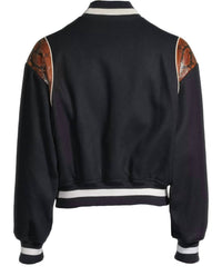 Bally - Wool-blend Snakeskin-embossed Bomber Jacket