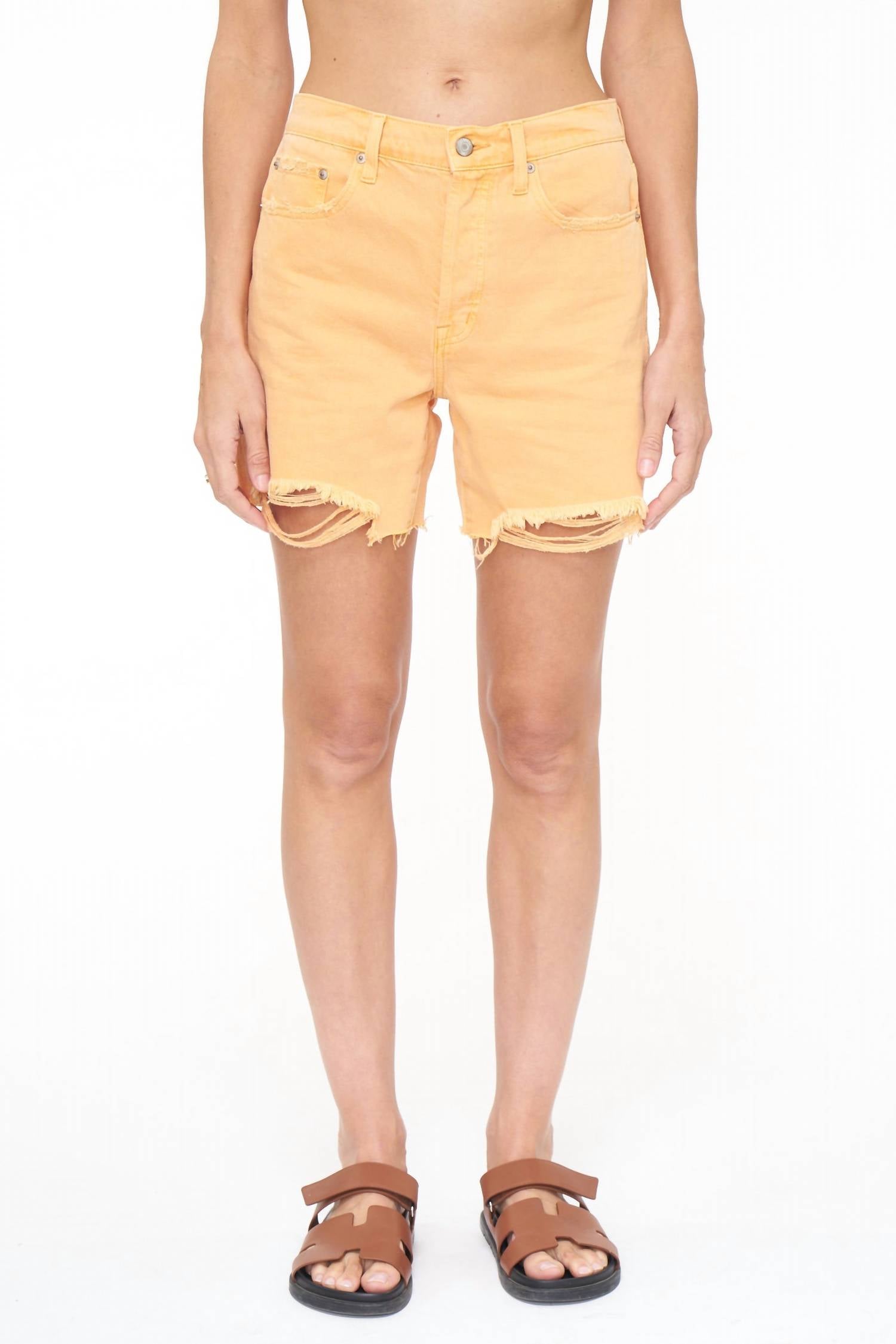 DEVIN HIGH RISE MOM CUT OFF SHORTS
