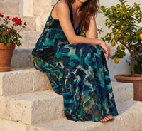 Karen Kane - Side-Slit Burnout Maxi Dress