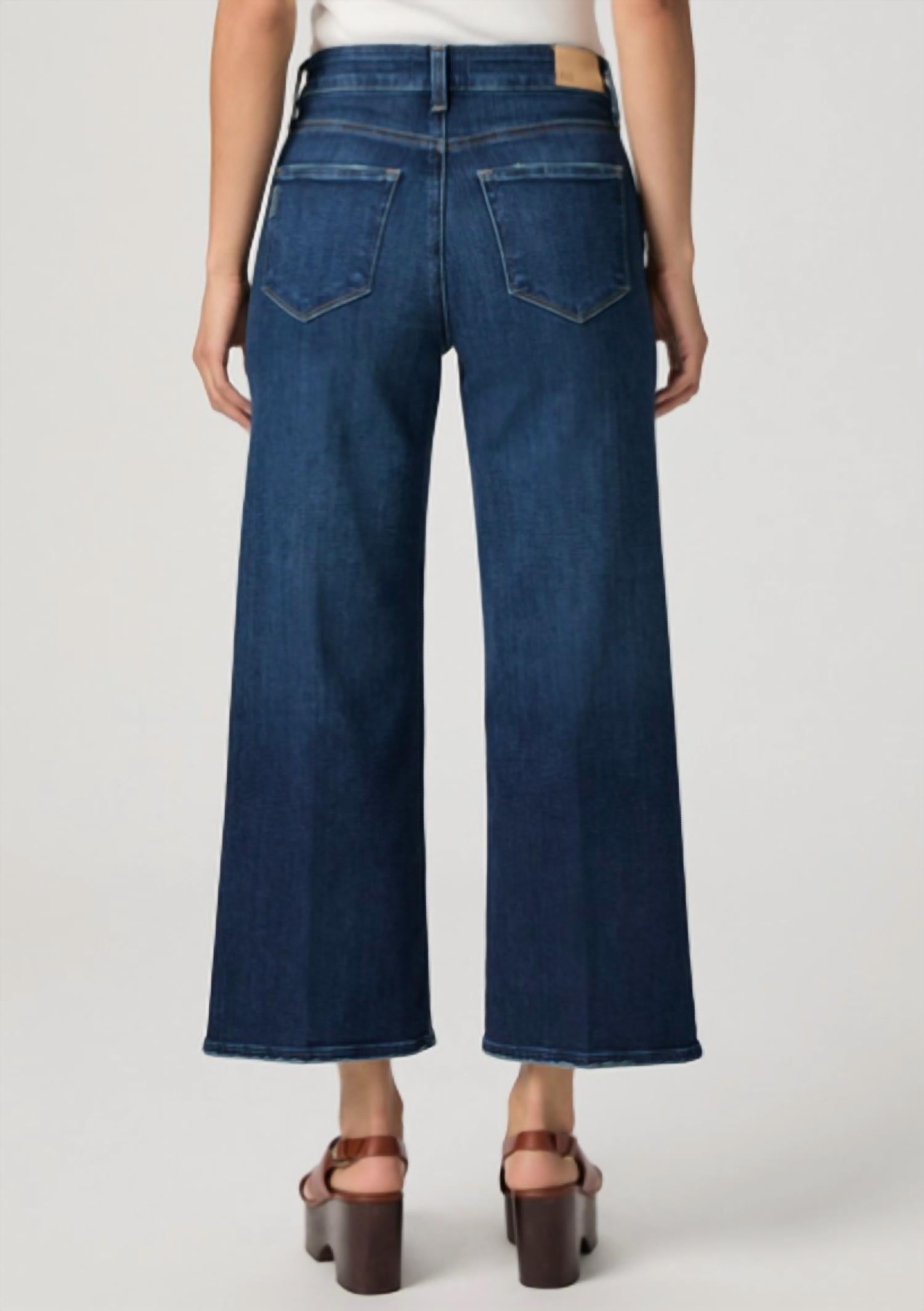 Paige Anessa Wide Leg Jeans in overdrive - women's jeans - alternate view