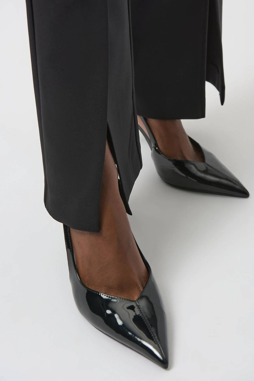 Joseph Ribkoff - Split Front Twill Pull On Straight Pants