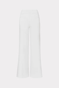 MILLY Nash Cady Pants in ecru - women's pants - alternate view