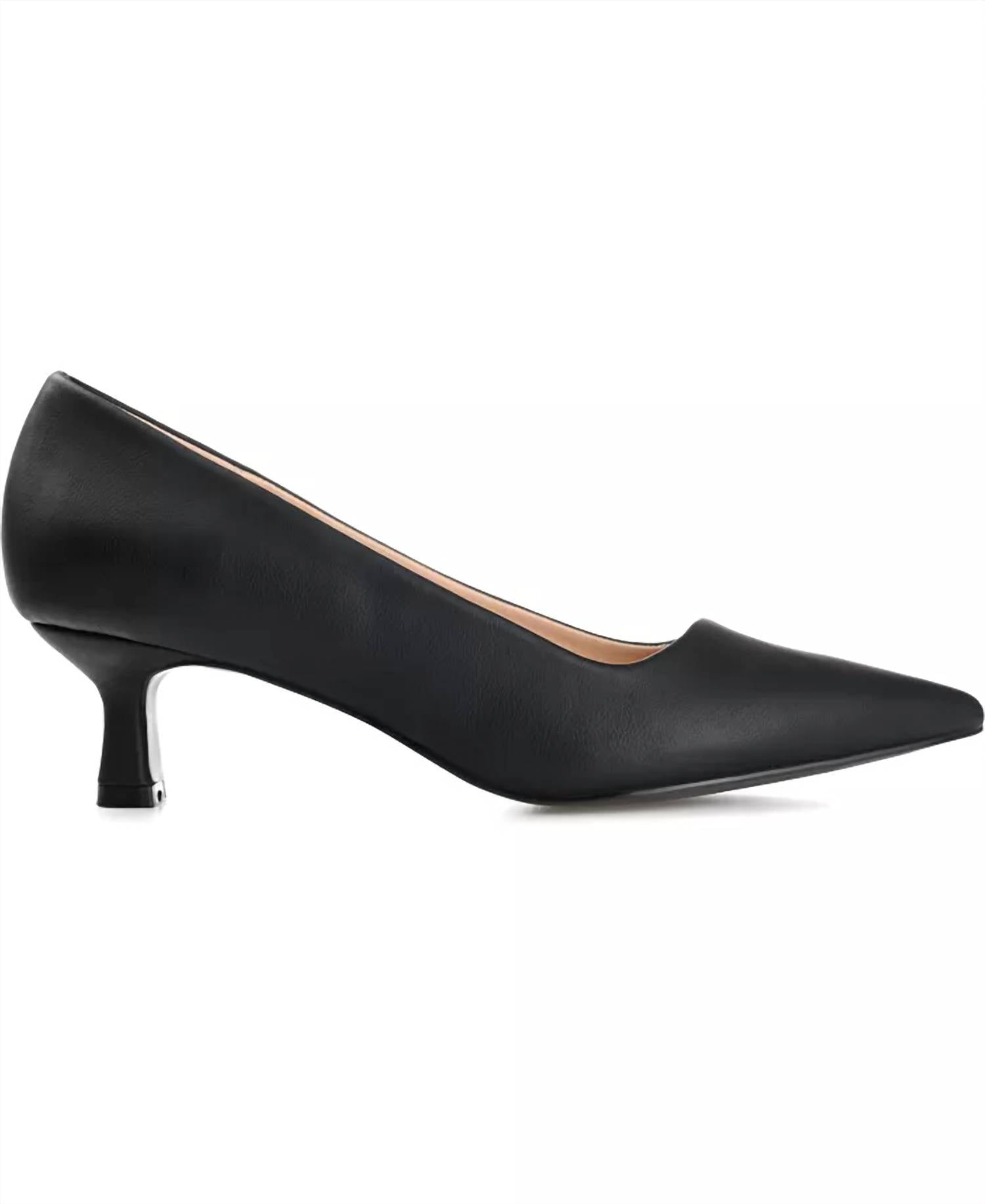 Journee Collection - Wide Cecilia Kitten Heel Pumps