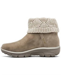 Skechers Women's Easy Going Cozy Weather 2 Bootie in taupe - women's shoe - detail view