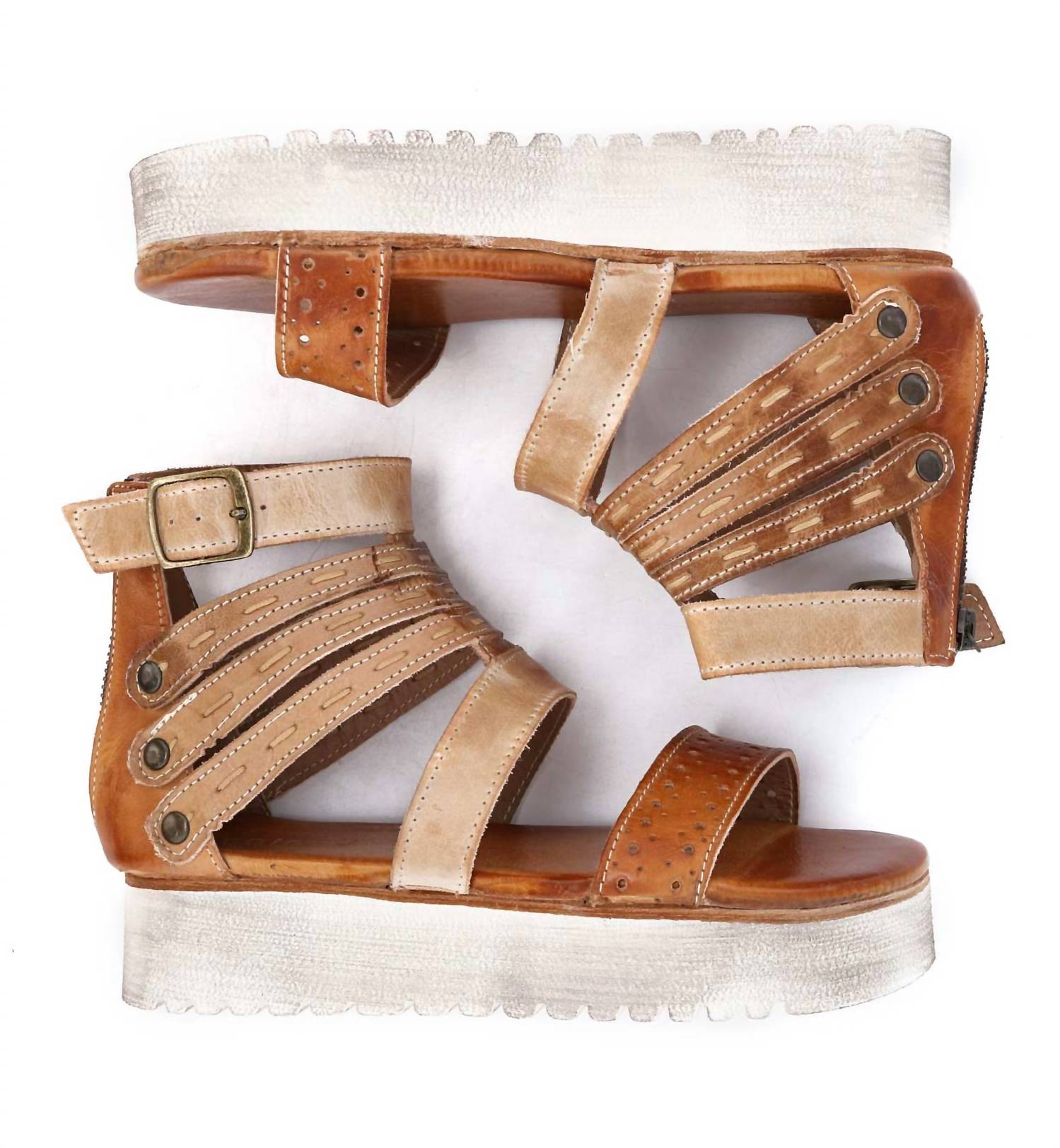 BEDSTU Women's Artemia Sandals in bone mustard tan rustic - women's sandal - view 4
