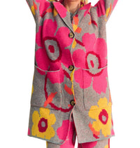 Davi & Dani - Floral Button Down Jacket With Front Pockets