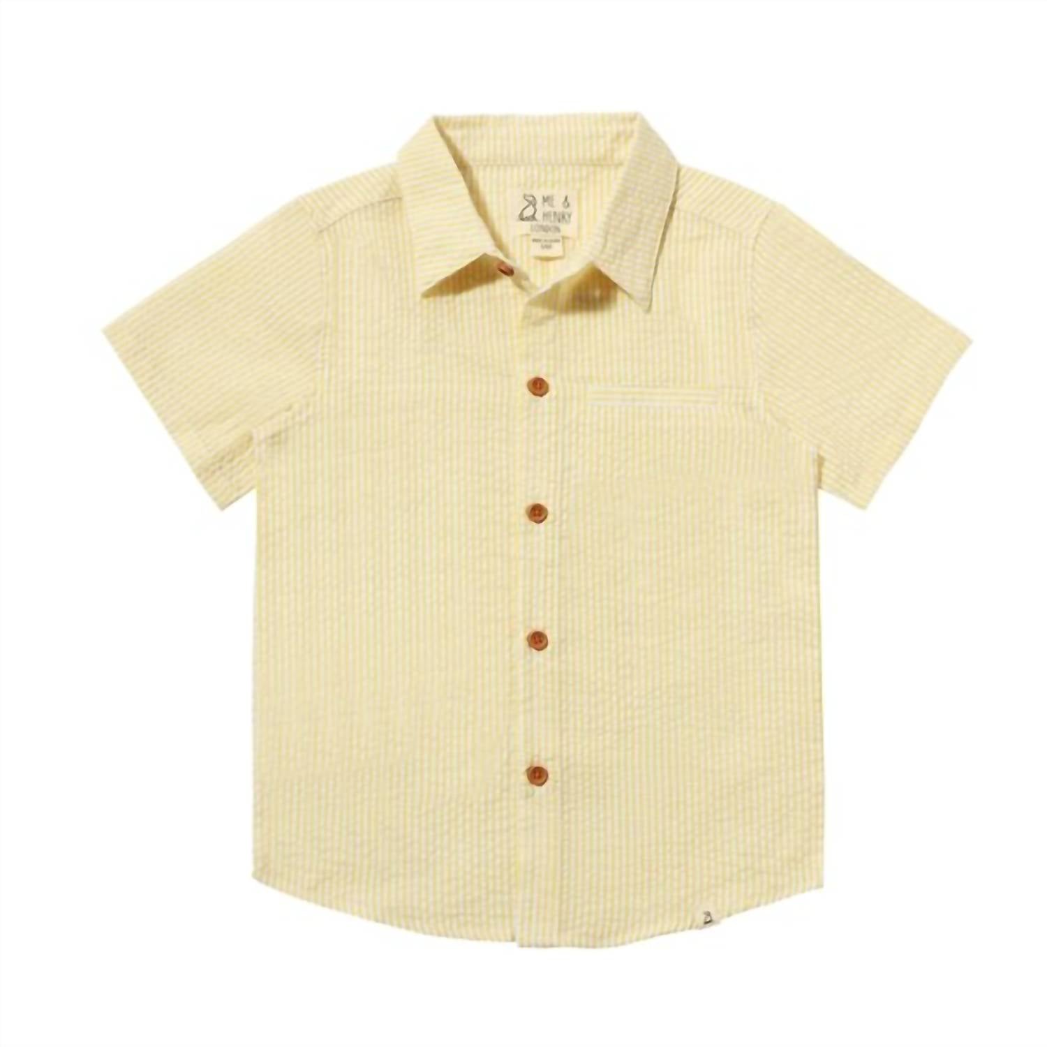 Me & Henry - Boy's Newport Seersucker Stripe Shirt
