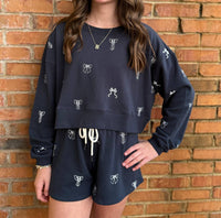 Chaser - Tossed Bows Sweat Shorts