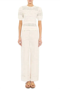 Ulla Johnson - Marcelena Eyelet Knit Top
