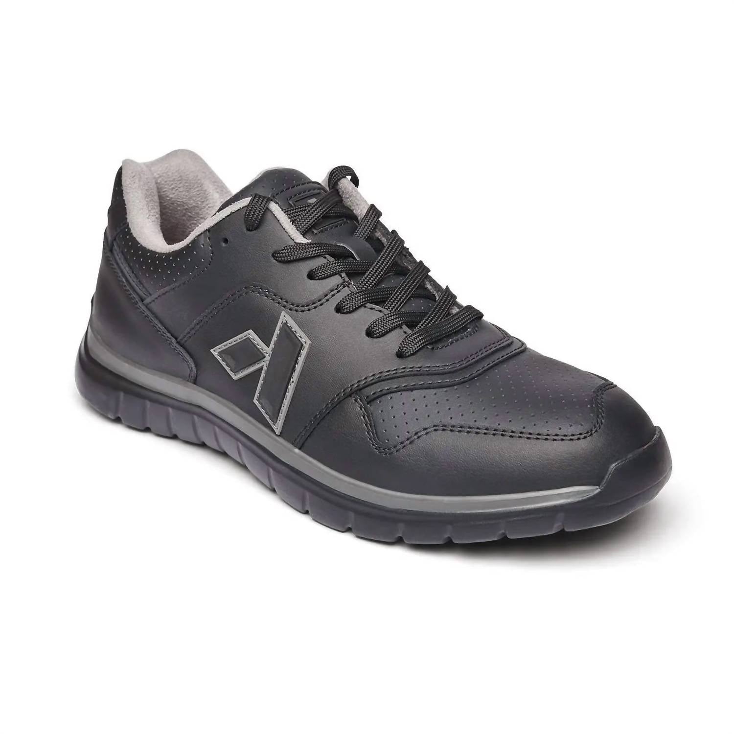 Anodyne Men's Sport Trainer Shoe in black - men's sneaker