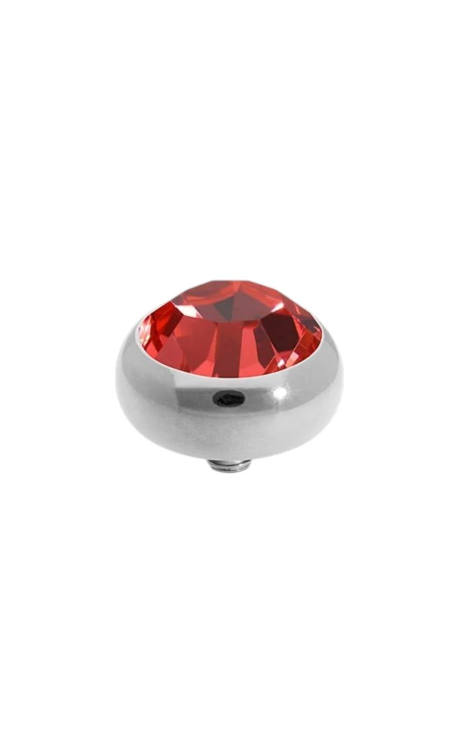 Qudo Women's Sesto 10mm Jewelry Topper in padparadscha silver - women's jewelry
