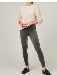 Spanx Soft Stretch Seamless Leggings in dark palm 1 - women's pants