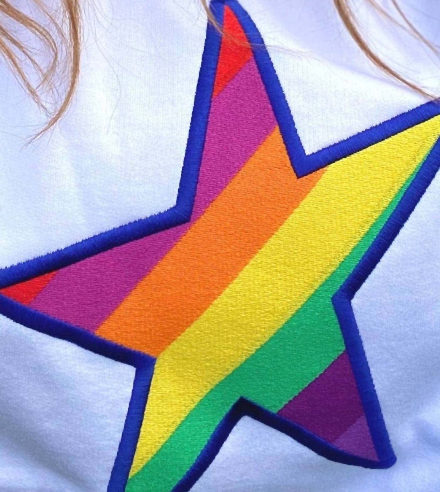 Percy & Nell - Embroidered Rainbow Star Sweatshirt
