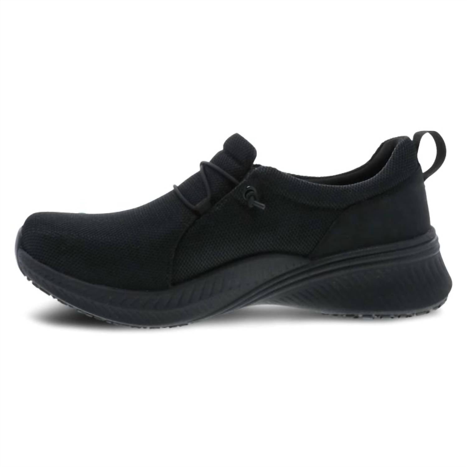 dansko Women's Marlee Mesh Shoe in black - women's sneaker - detail view