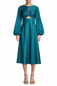 Liv Foster - Satin Cut-out Midi Dress