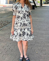 She + Sky - Floral Midi Dress
