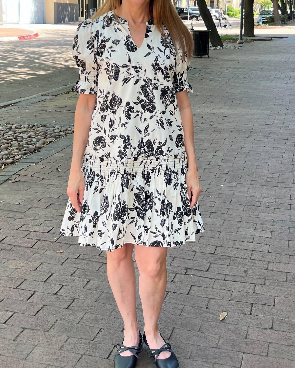 She + Sky - Floral Midi Dress
