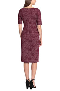 Maggy London - Fitted Jacquard Dress