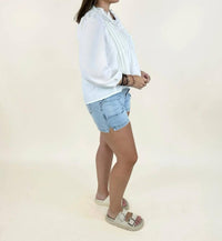 Dear John Denim - High Rise Patch Pocket Shorts
