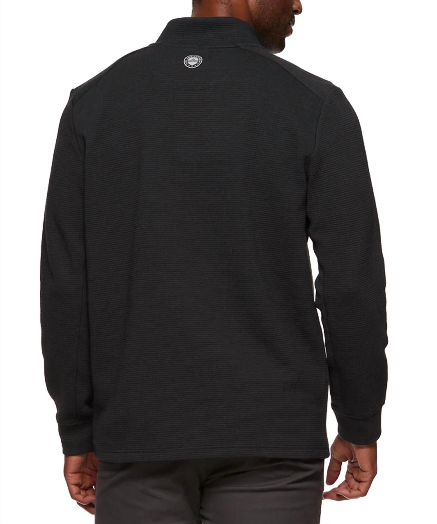 Flags & Anthem - Warren 1/4 Zip Mock Neck Pullover Sweater