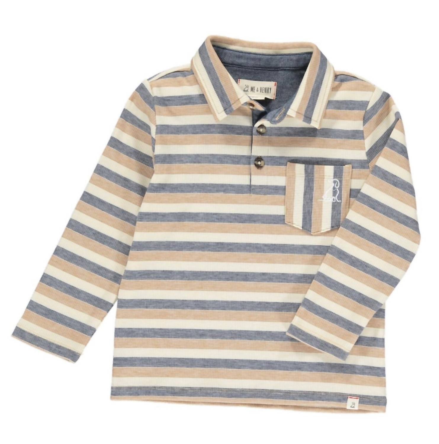 Me & Henry - Boy's Long Sleeve Polo Shirt