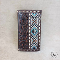 Nocona Boots - Men's Floral Embossed Rodeo Wallet